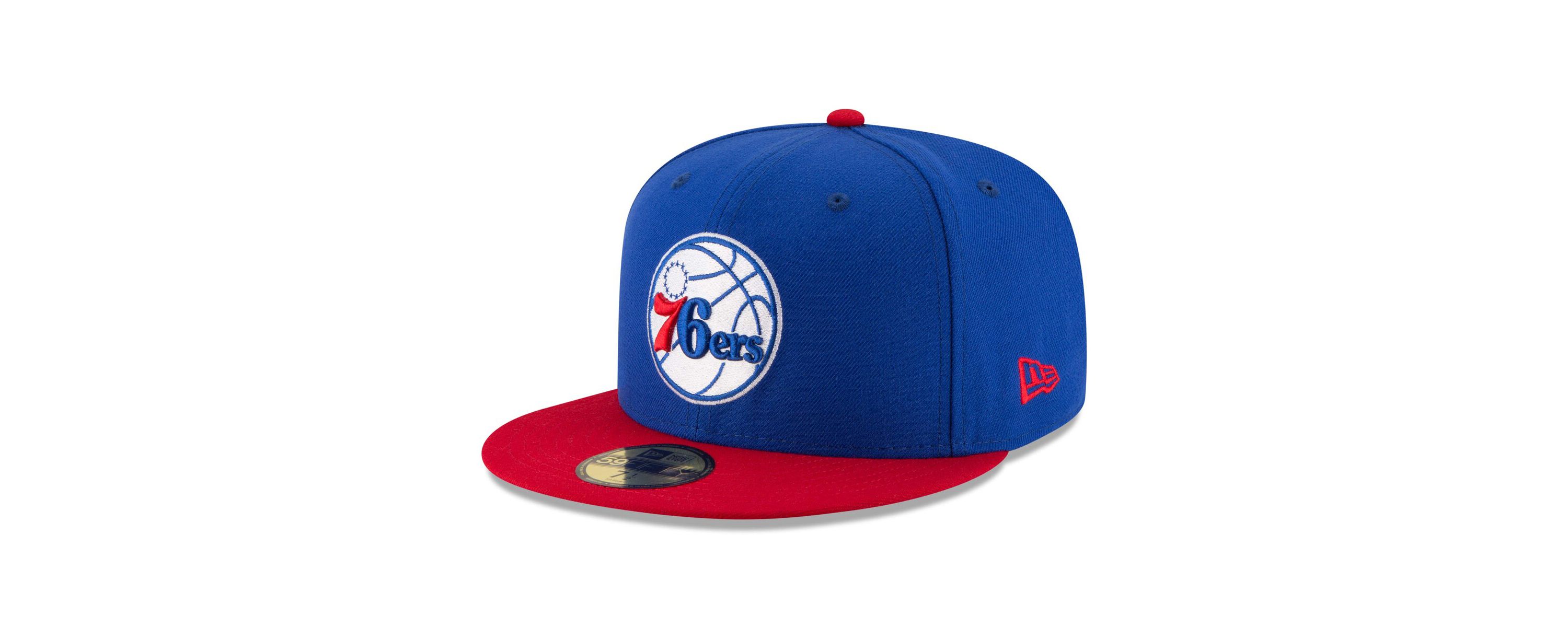 NBA Royal/Red Philadelphia 76ers Official Team Color 2Tone 59FIFTY Fitted Hat