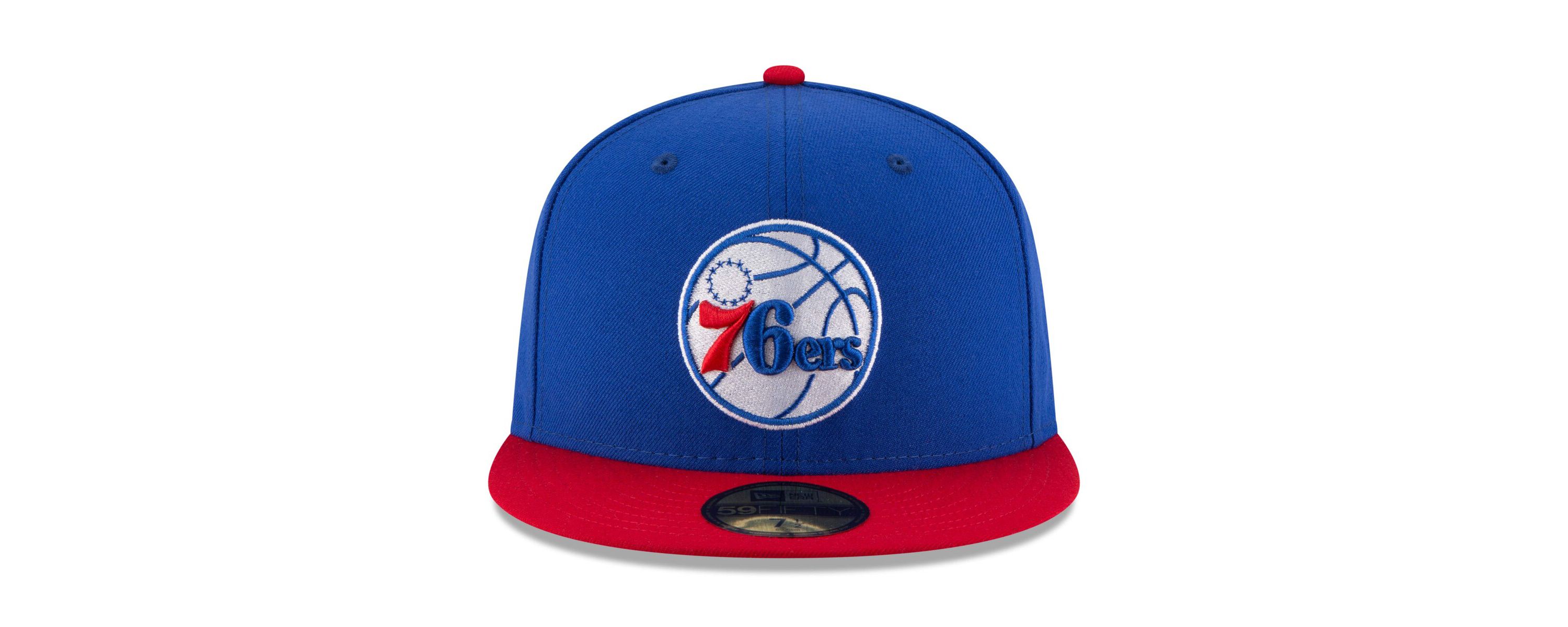 NBA Royal/Red Philadelphia 76ers Official Team Color 2Tone 59FIFTY Fitted Hat
