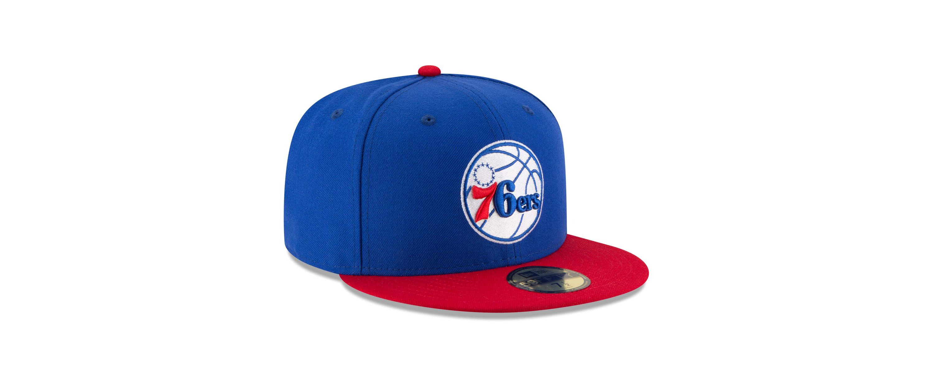 NBA Royal/Red Philadelphia 76ers Official Team Color 2Tone 59FIFTY Fitted Hat