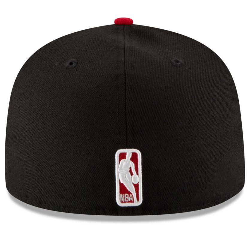 NBA Black/Red Chicago Bulls Official Team Color 2Tone 59FIFTY Fitted Hat