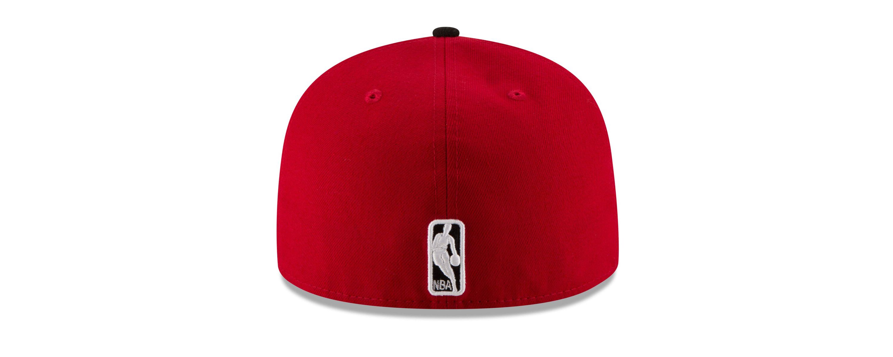 NBA Red/Black Chicago Bulls Official Team Color 2Tone 59FIFTY Fitted Hat