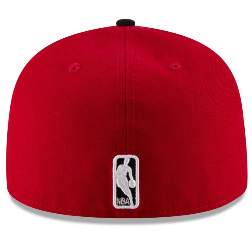 NBA Red/Black Chicago Bulls Official Team Color 2Tone 59FIFTY Fitted Hat