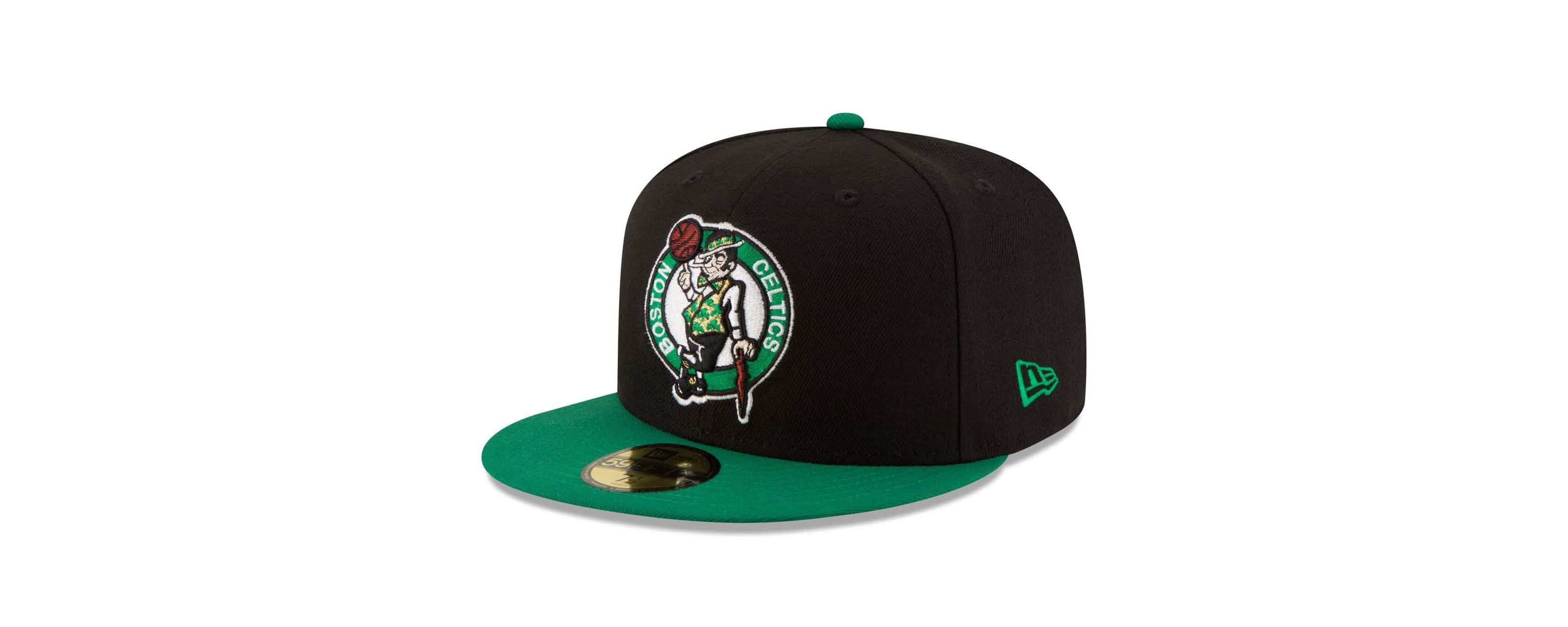 NBA Black/Green Boston Celtics Official Team Color 2Tone 59FIFTY Fitted Hat