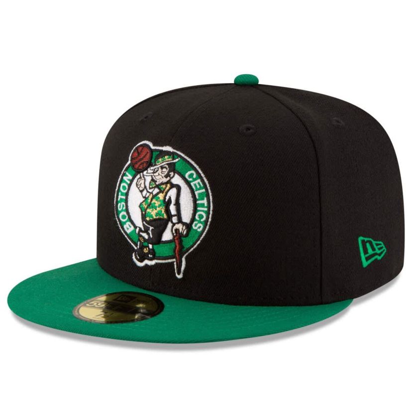 NBA Black/Green Boston Celtics Official Team Color 2Tone 59FIFTY Fitted Hat