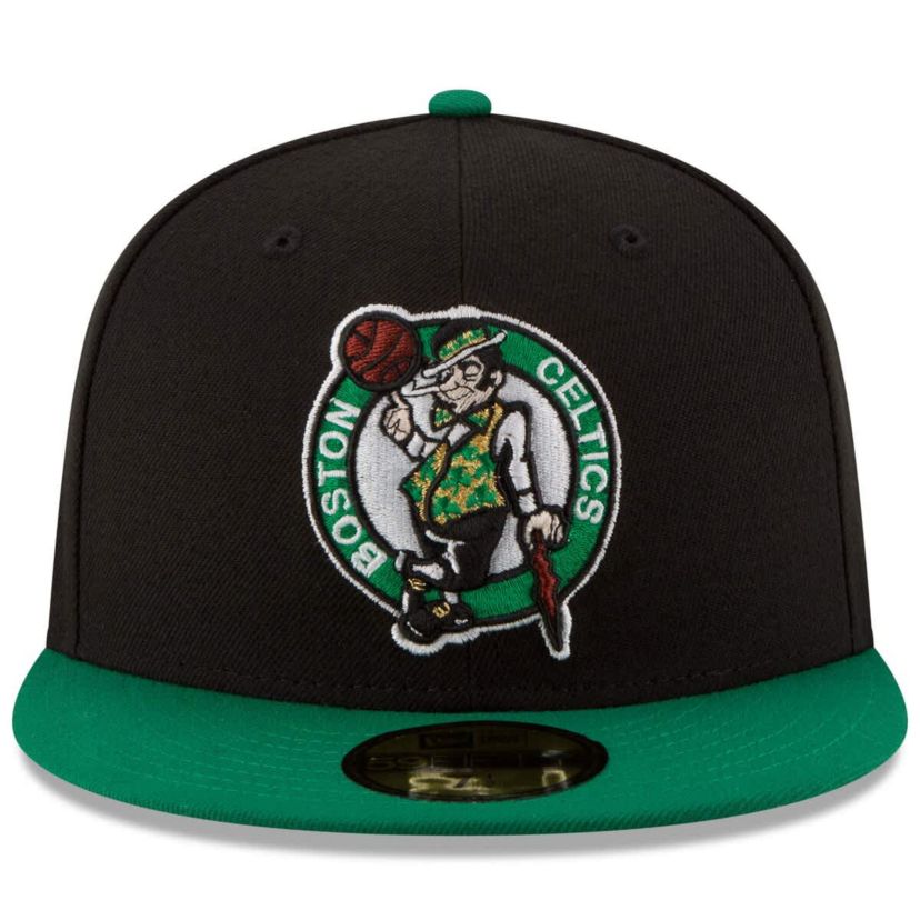 NBA Black/Green Boston Celtics Official Team Color 2Tone 59FIFTY Fitted Hat
