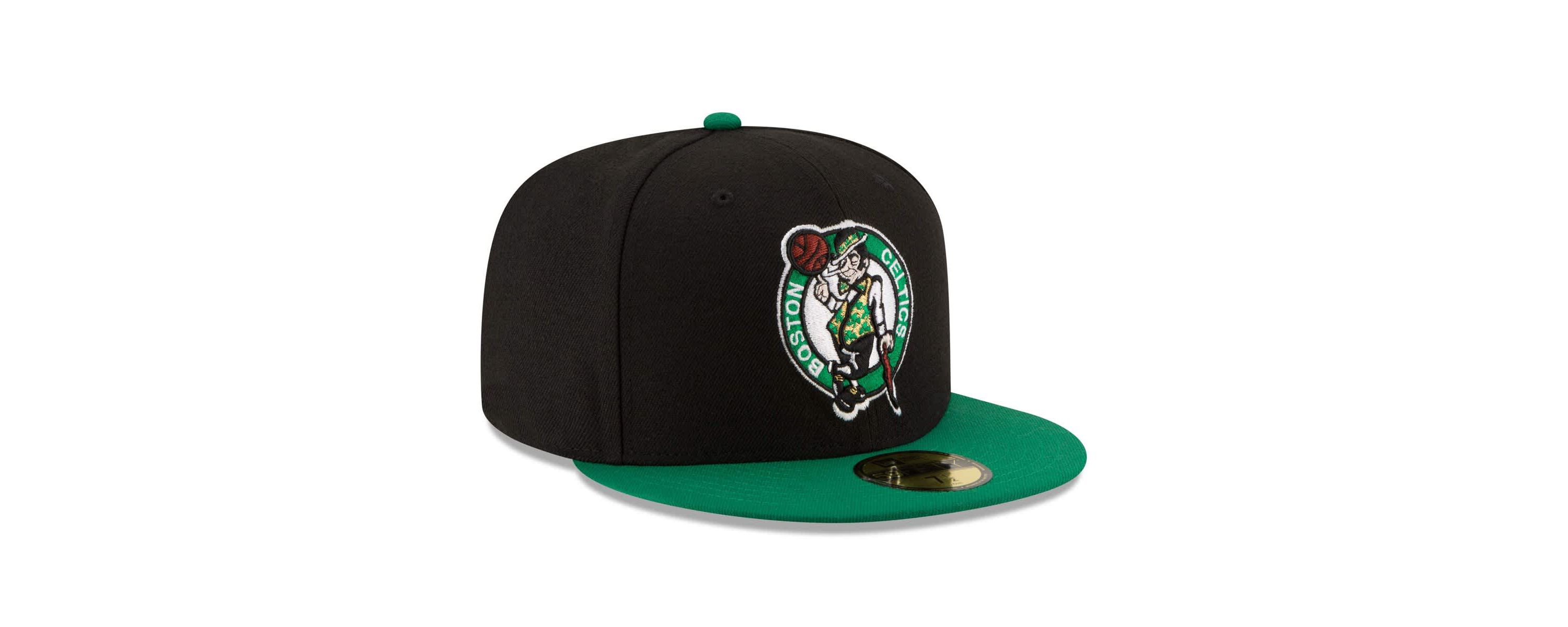 NBA Black/Green Boston Celtics Official Team Color 2Tone 59FIFTY Fitted Hat