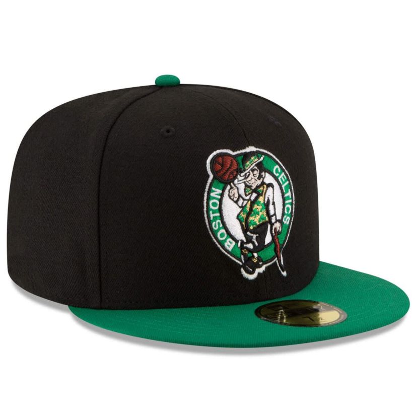 NBA Black/Green Boston Celtics Official Team Color 2Tone 59FIFTY Fitted Hat