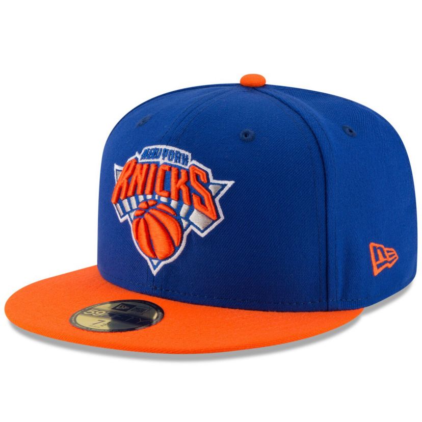 NBA Royal/Orange New York Knicks Official Team Color 2Tone 59FIFTY Fitted Hat