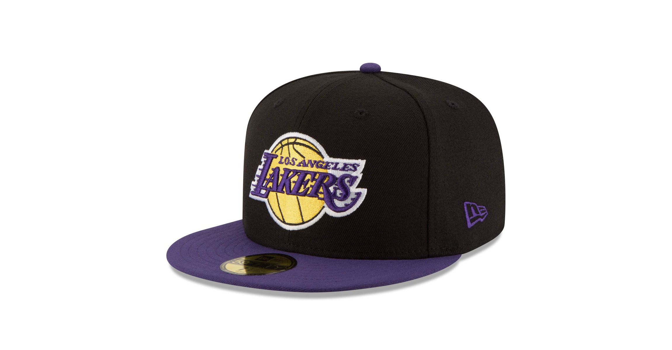 NBA Black/Purple Los Angeles Lakers Official Team Color 2Tone 59FIFTY Fitted Hat