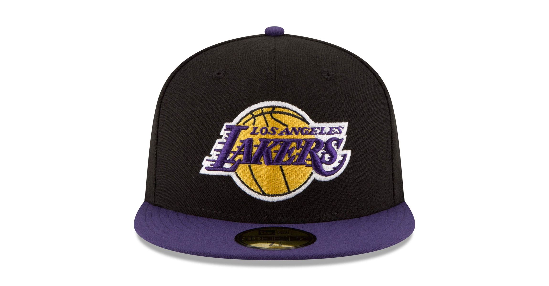NBA Black/Purple Los Angeles Lakers Official Team Color 2Tone 59FIFTY Fitted Hat