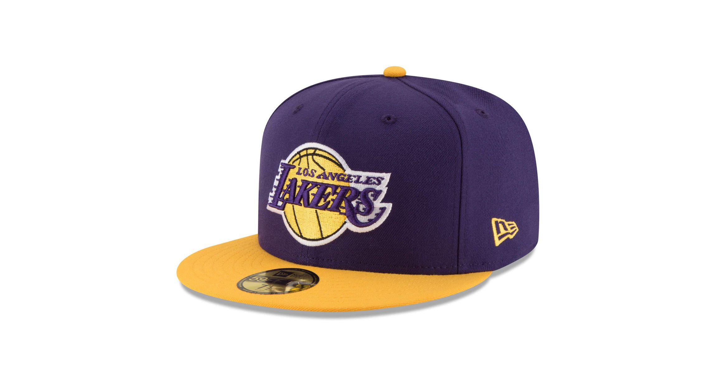 NBA Purple/Gold Los Angeles Lakers Official Team Color 2Tone 59FIFTY Fitted Hat