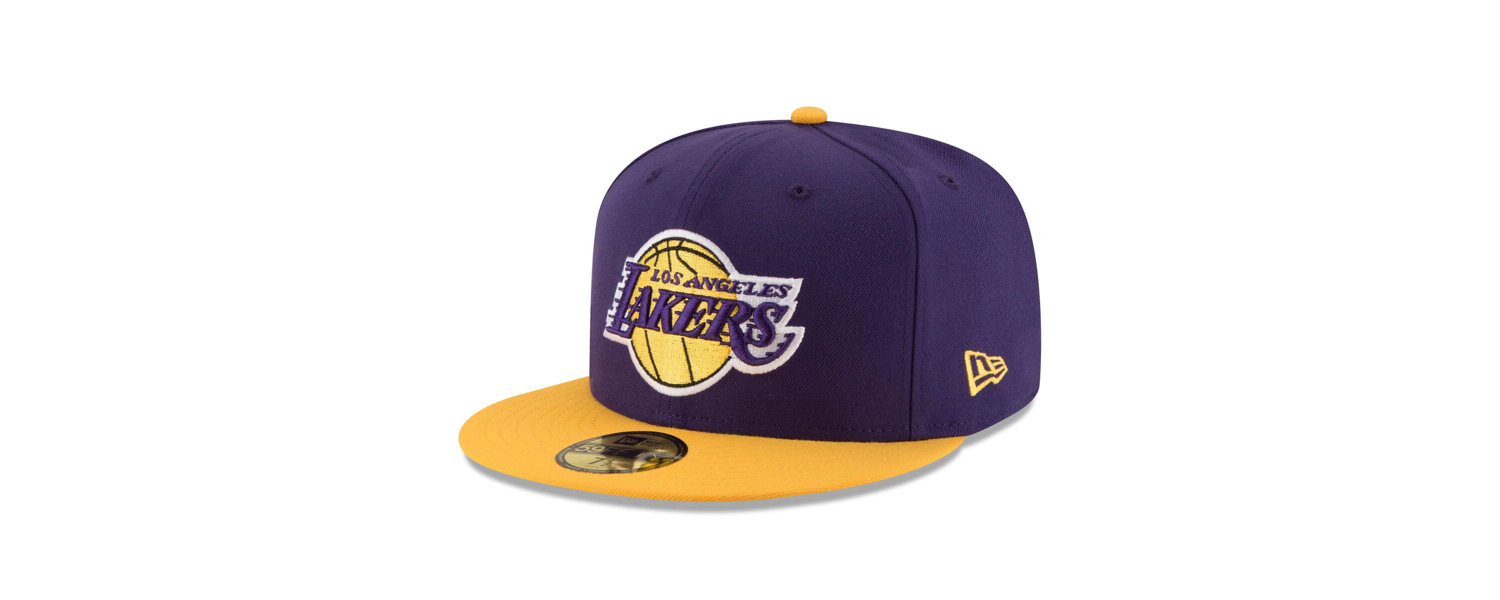 NBA Purple/Gold Los Angeles Lakers Official Team Color 2Tone 59FIFTY Fitted Hat