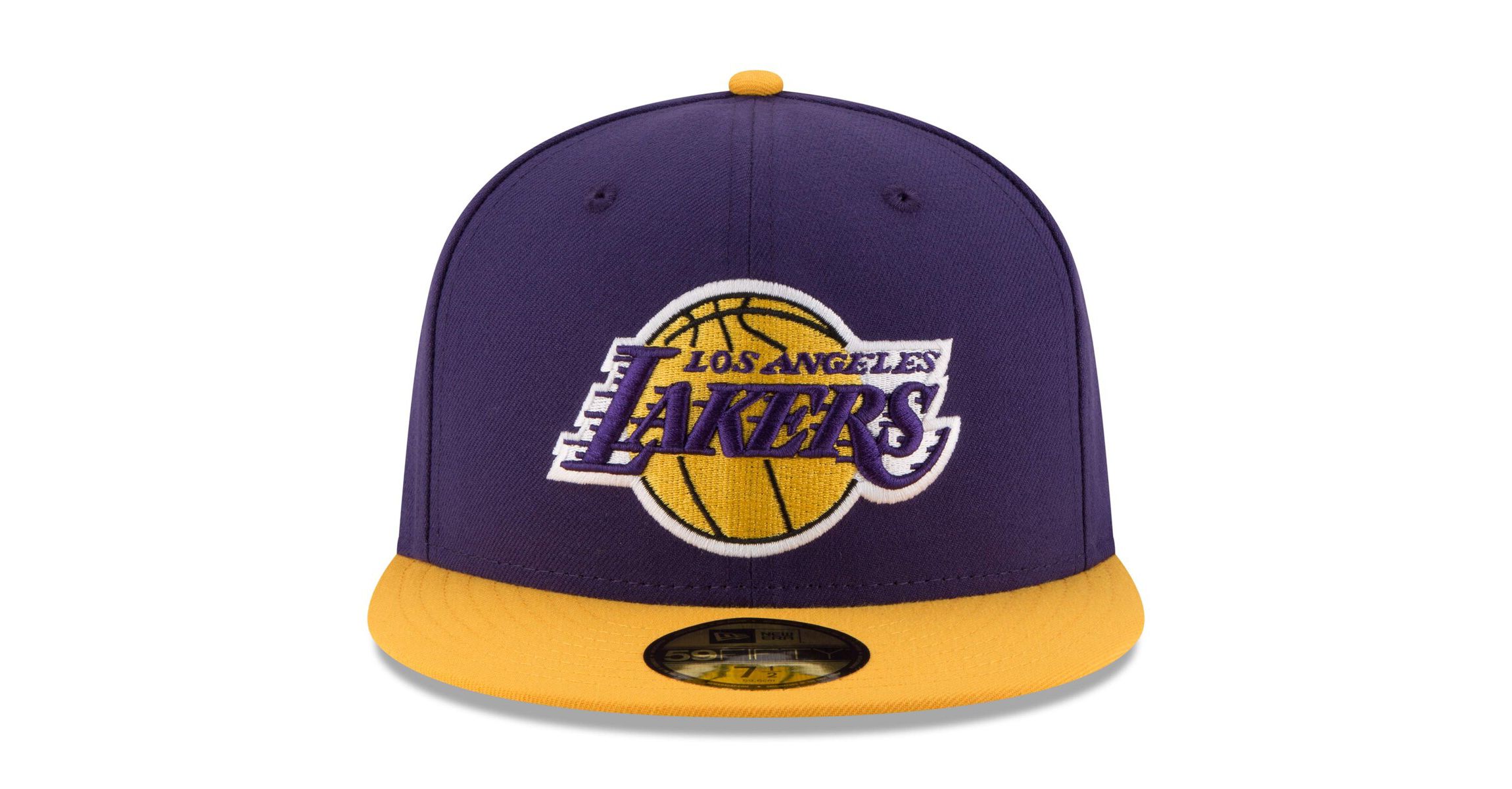 NBA Purple/Gold Los Angeles Lakers Official Team Color 2Tone 59FIFTY Fitted Hat