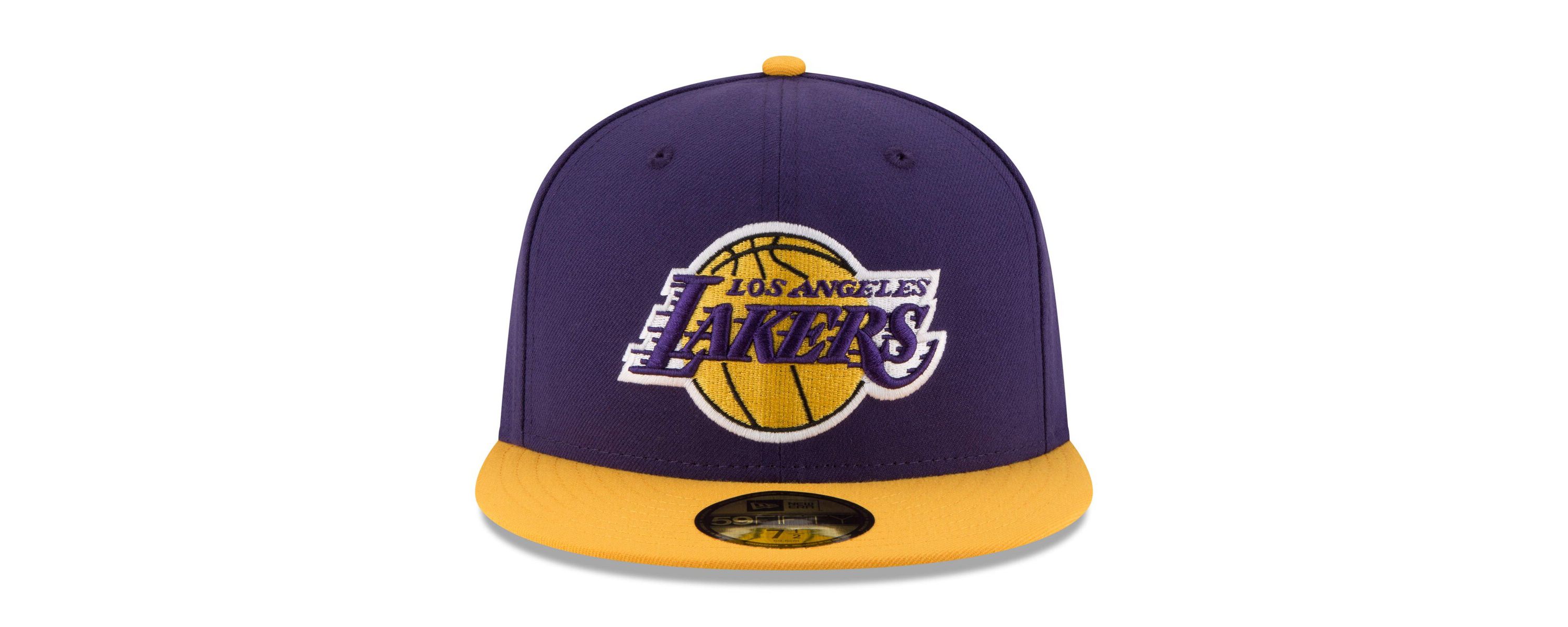 NBA Purple/Gold Los Angeles Lakers Official Team Color 2Tone 59FIFTY Fitted Hat