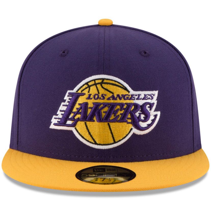 NBA Purple/Gold Los Angeles Lakers Official Team Color 2Tone 59FIFTY Fitted Hat