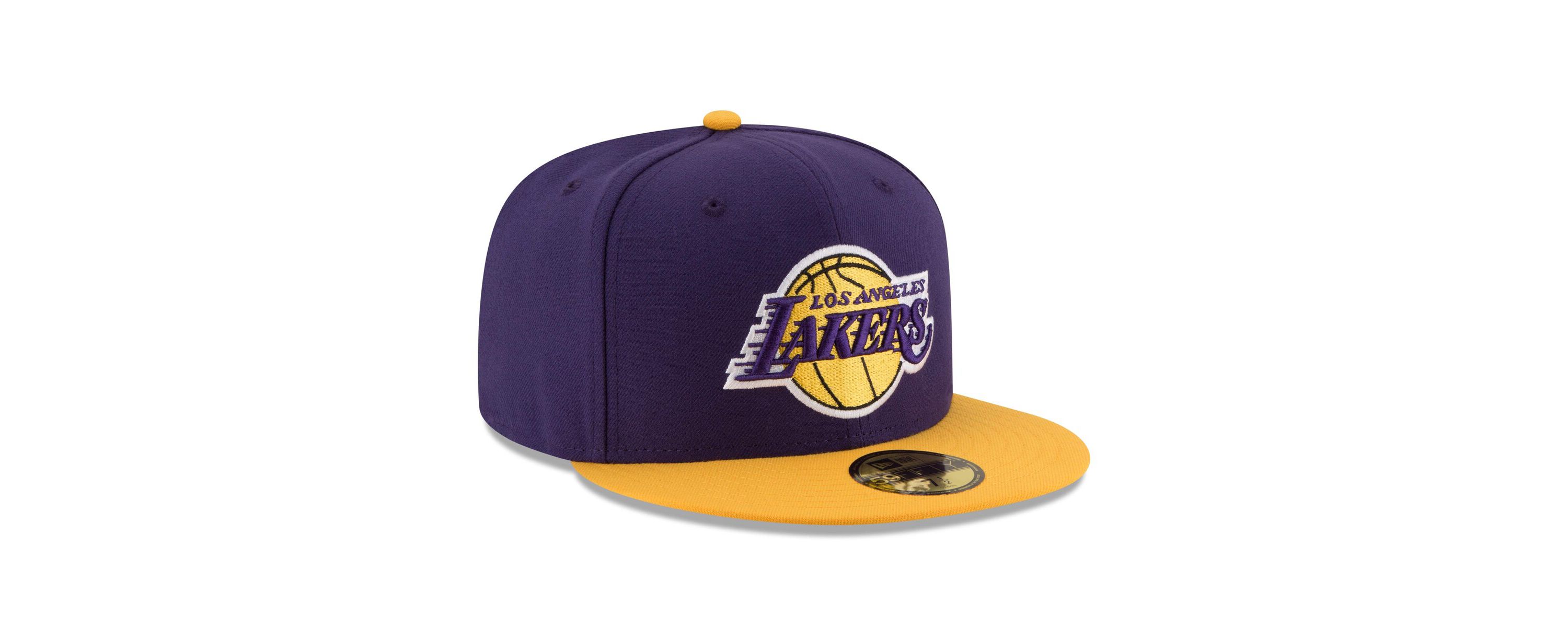 NBA Purple/Gold Los Angeles Lakers Official Team Color 2Tone 59FIFTY Fitted Hat