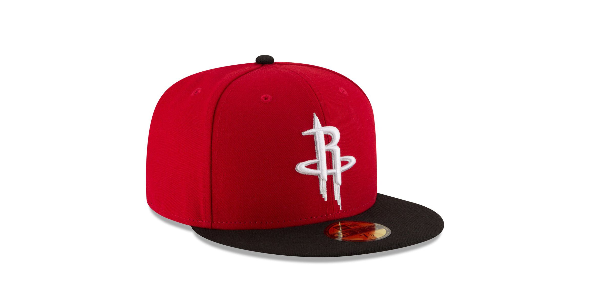 NBA Red/Black Houston Rockets Official Team Color 2Tone 59FIFTY Fitted Hat