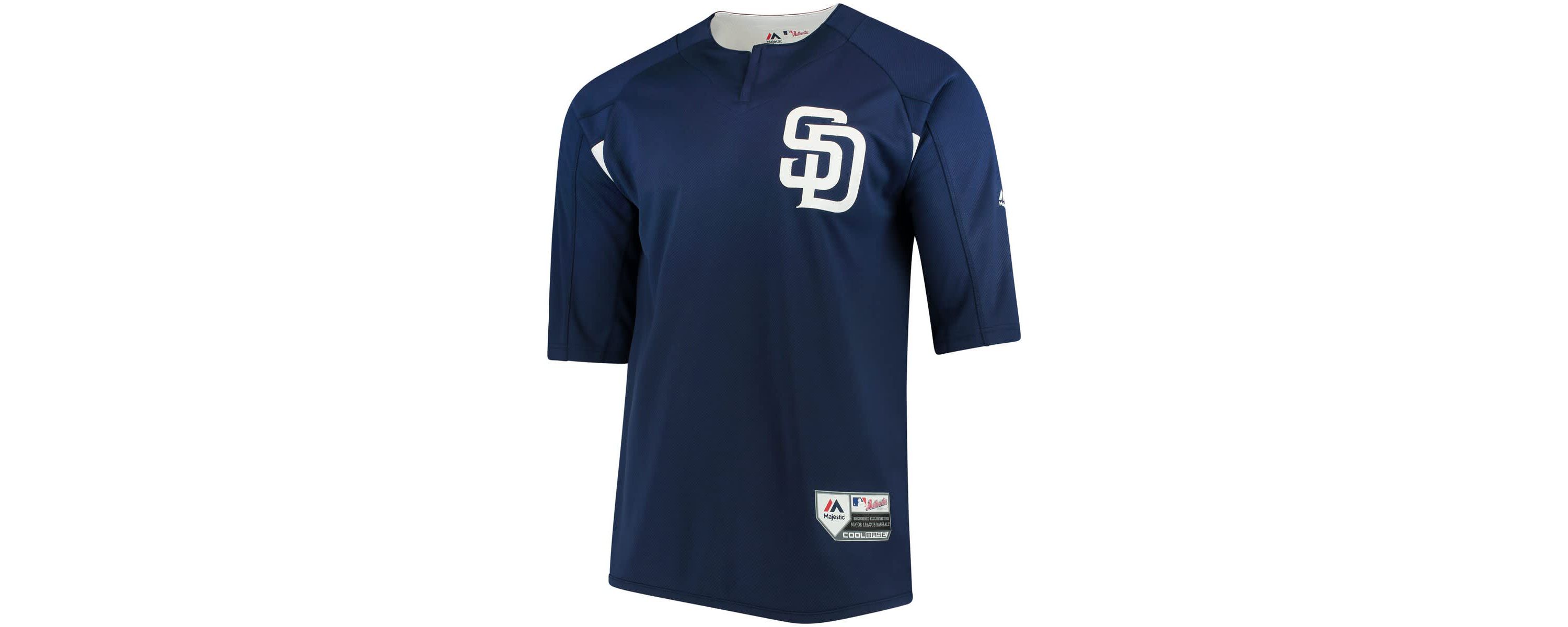 MLB San Diego Padres Authentic Collection On-Field 3/4-Sleeve Batting Practice Jersey