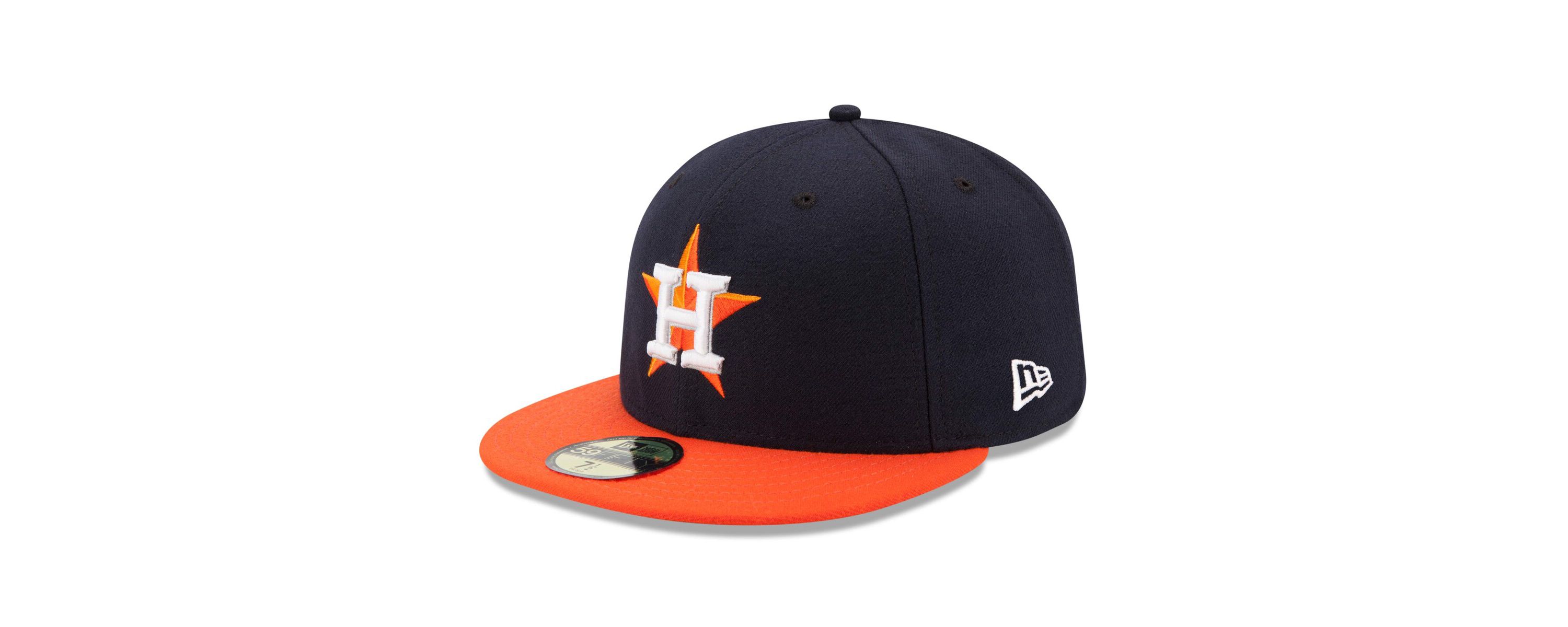 MLB Navy/Orange Houston Astros Road Authentic Collection On Field 59FIFTY Performance Fitted Hat