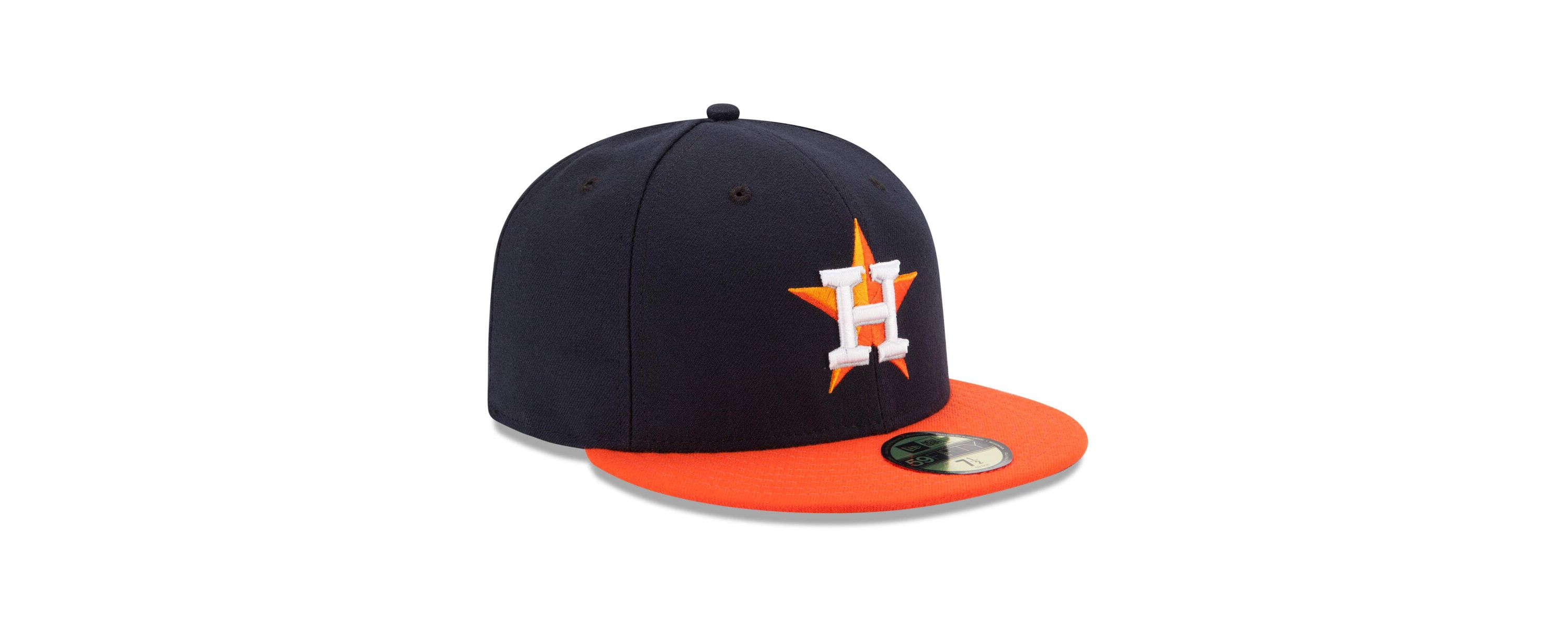 MLB Navy/Orange Houston Astros Road Authentic Collection On Field 59FIFTY Performance Fitted Hat