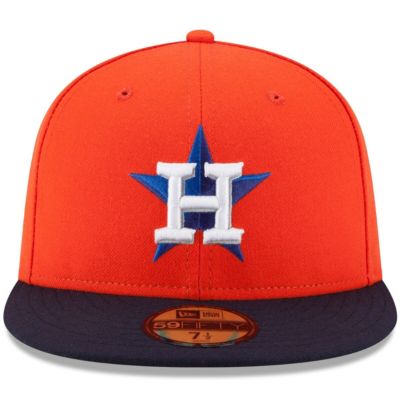 MLB Orange/Navy Houston Astros Alternate Authentic Collection On-Field 59FIFTY Fitted Hat