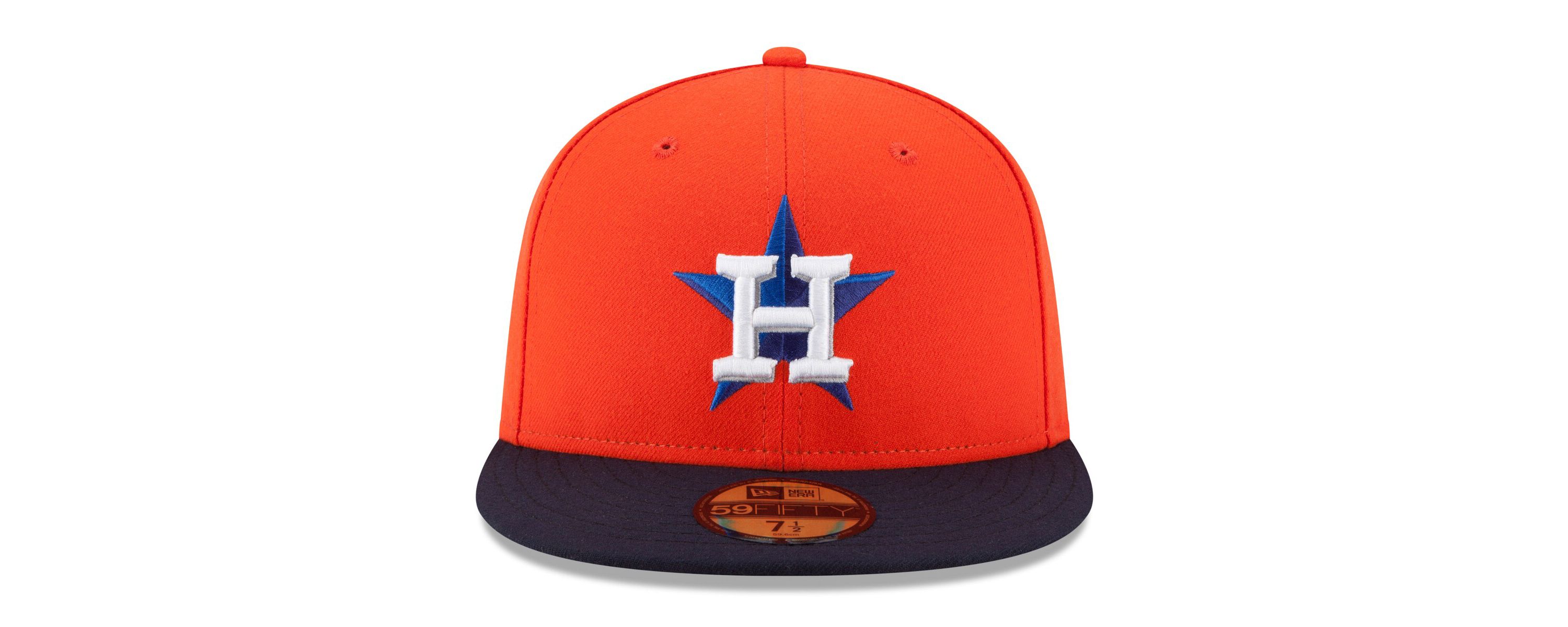 MLB Orange/Navy Houston Astros Alternate Authentic Collection On-Field 59FIFTY Fitted Hat