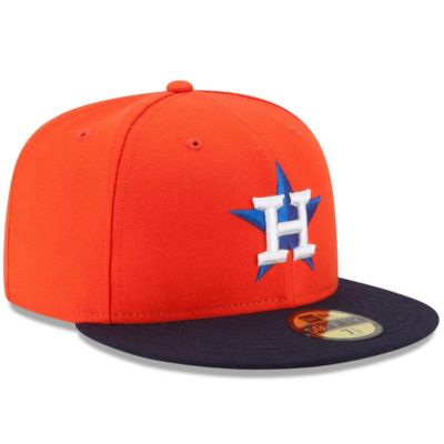 MLB Orange/Navy Houston Astros Alternate Authentic Collection On-Field 59FIFTY Fitted Hat