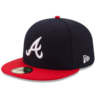 New Era Men's MLB Navy/Red Atlanta Braves Home Authentic Collection On-Field 59FIFTY Fitted Hat