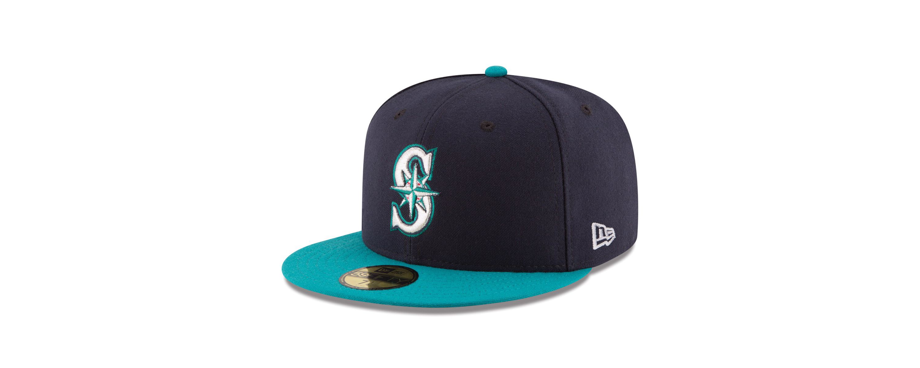MLB Navy/Teal Seattle Mariners Alternate Authentic Collection On Field 59FIFTY Fitted Hat