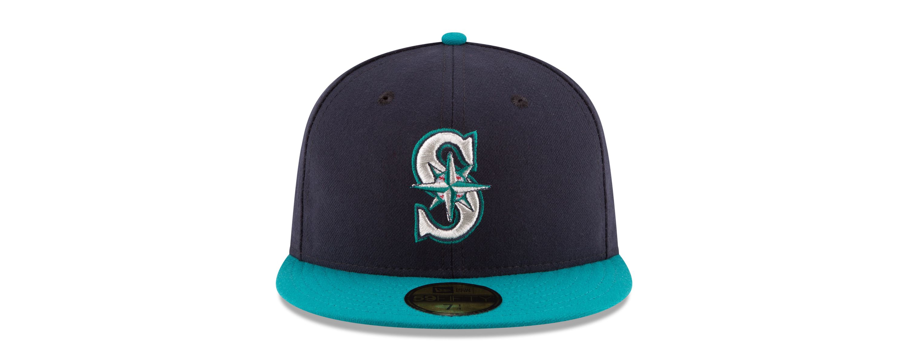 MLB Navy/Teal Seattle Mariners Alternate Authentic Collection On Field 59FIFTY Fitted Hat