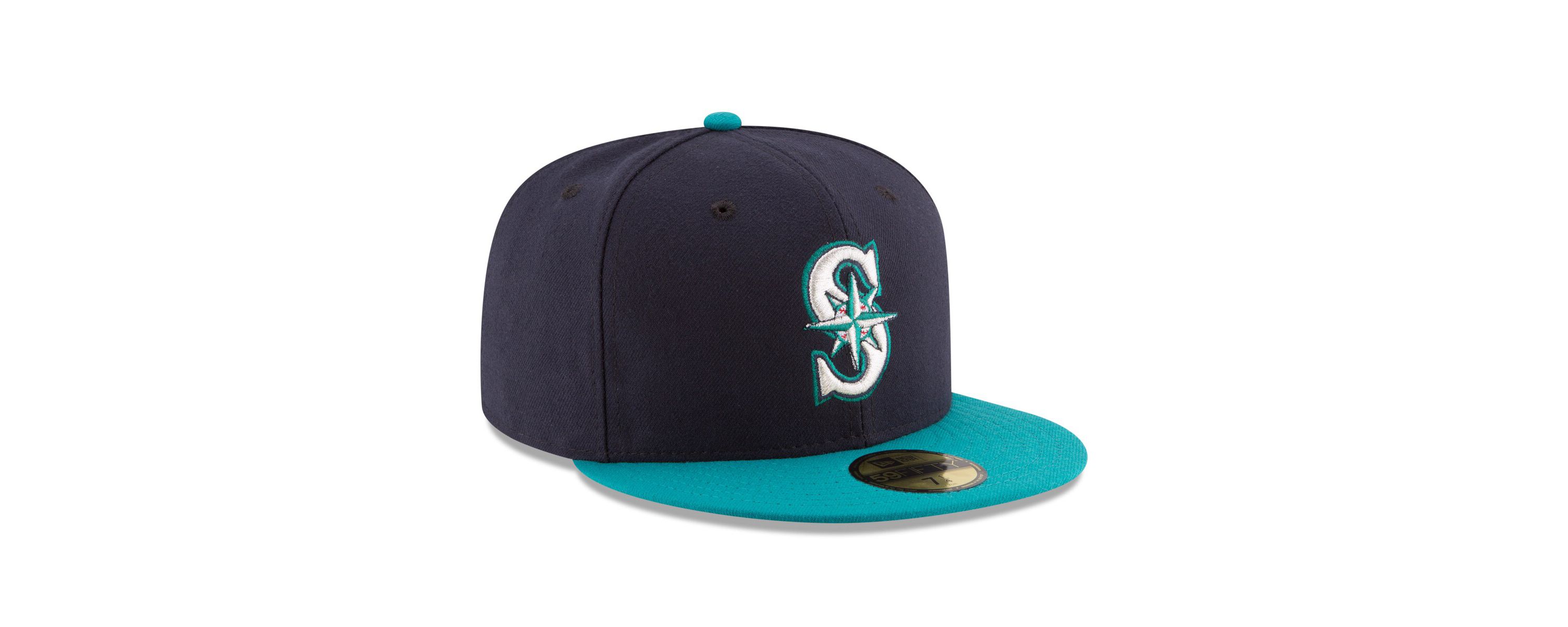 MLB Navy/Teal Seattle Mariners Alternate Authentic Collection On Field 59FIFTY Fitted Hat