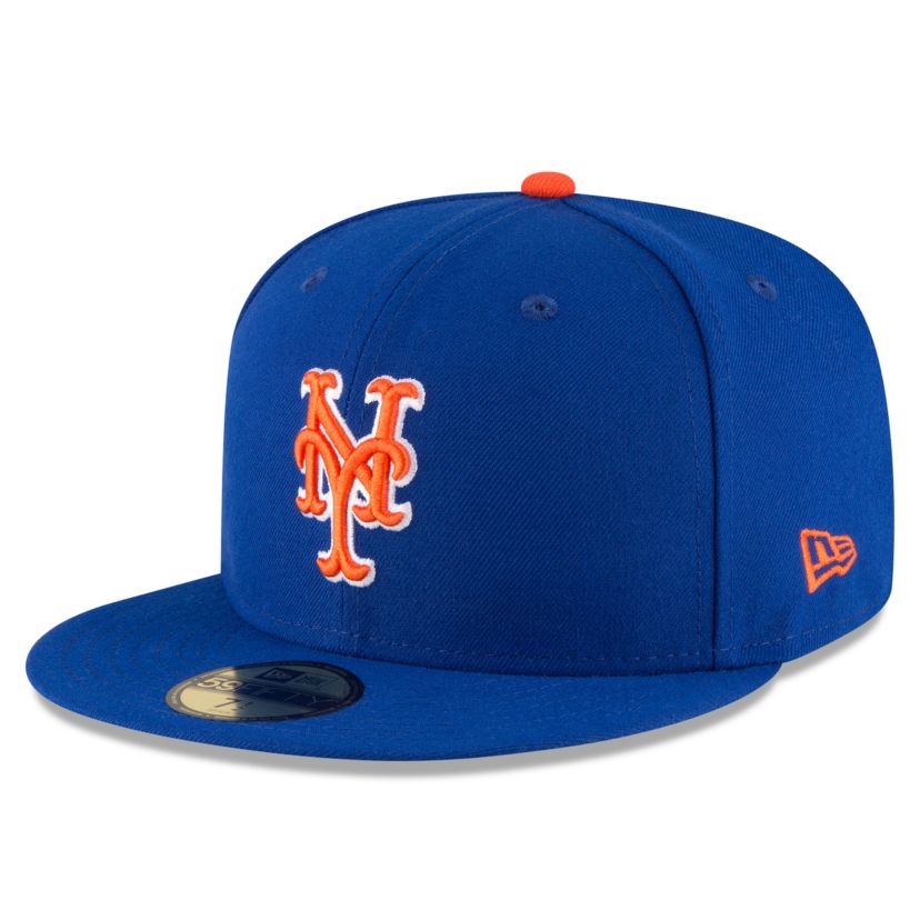 MLB Royal/Orange New York Mets Authentic Collection On Field 59FIFTY Fitted Hat