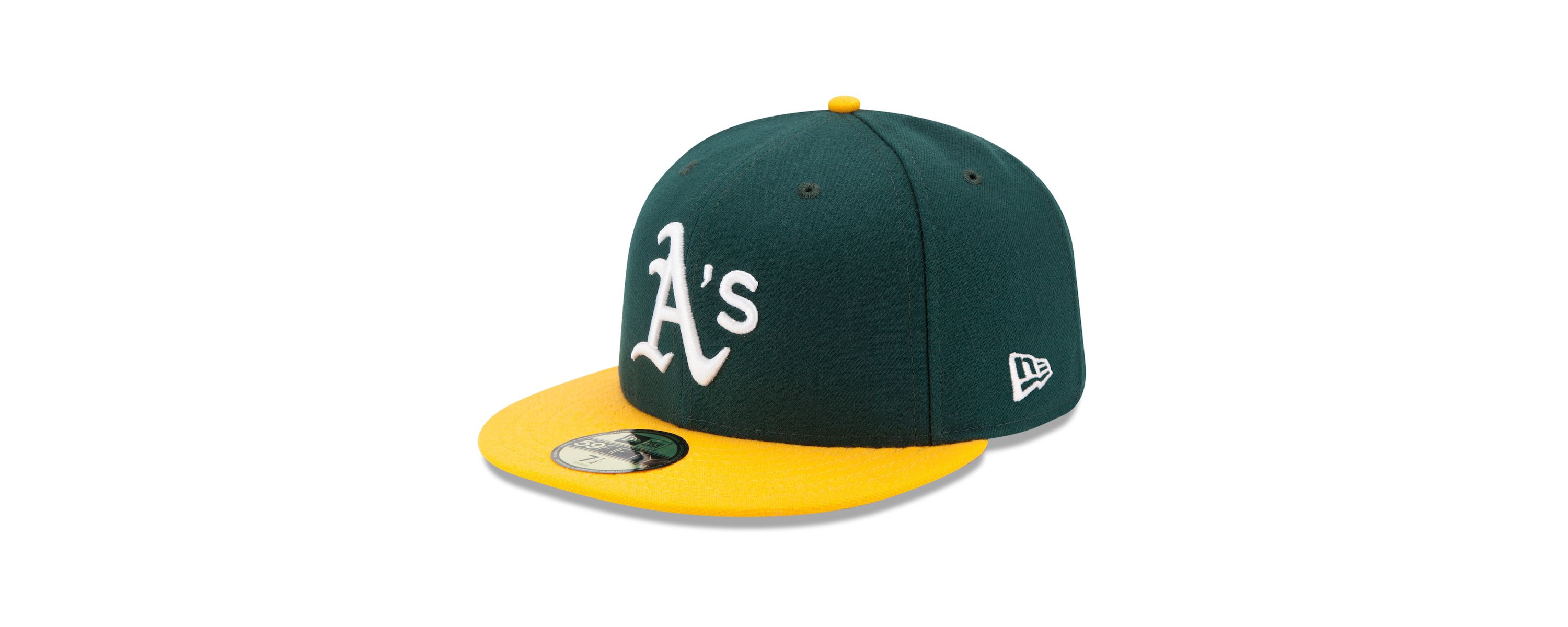 Oakland Athletics MLB Green/Yellow Athletics Home Authentic Collection On-Field 59FIFTY Fitted Hat