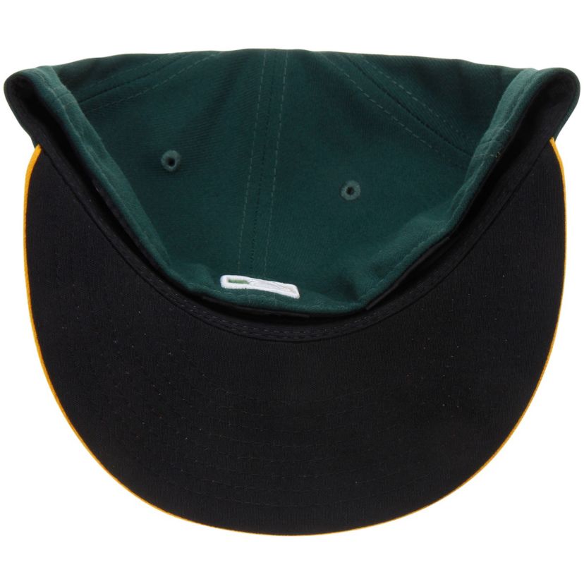Oakland Athletics MLB Green/Yellow Athletics Home Authentic Collection On-Field 59FIFTY Fitted Hat