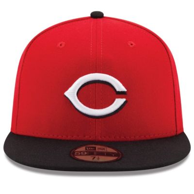 MLB Red/Black Cincinnati Reds Road Authentic Collection On-Field 59FIFTY Fitted Hat