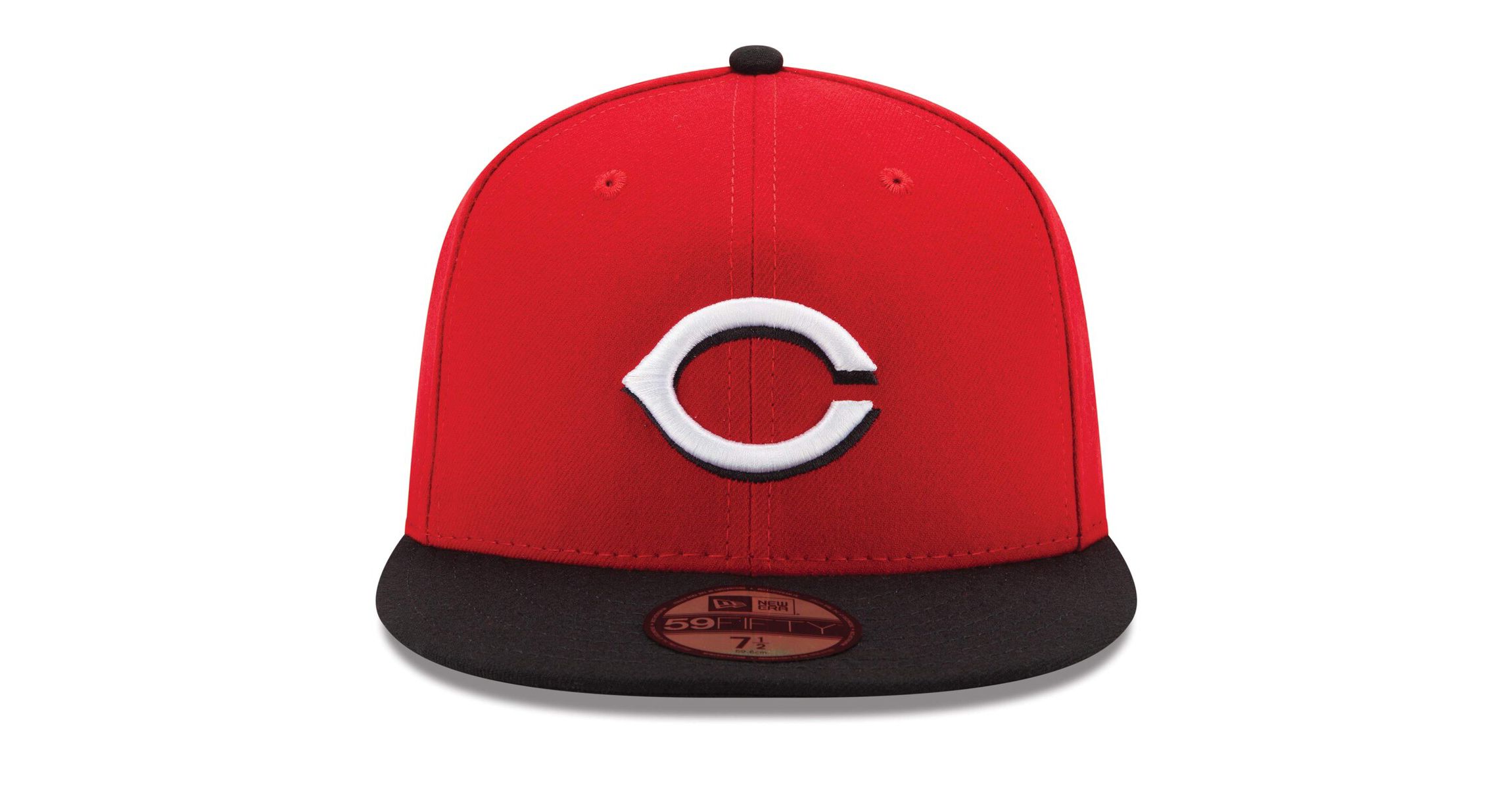 MLB Red/Black Cincinnati Reds Road Authentic Collection On-Field 59FIFTY Fitted Hat