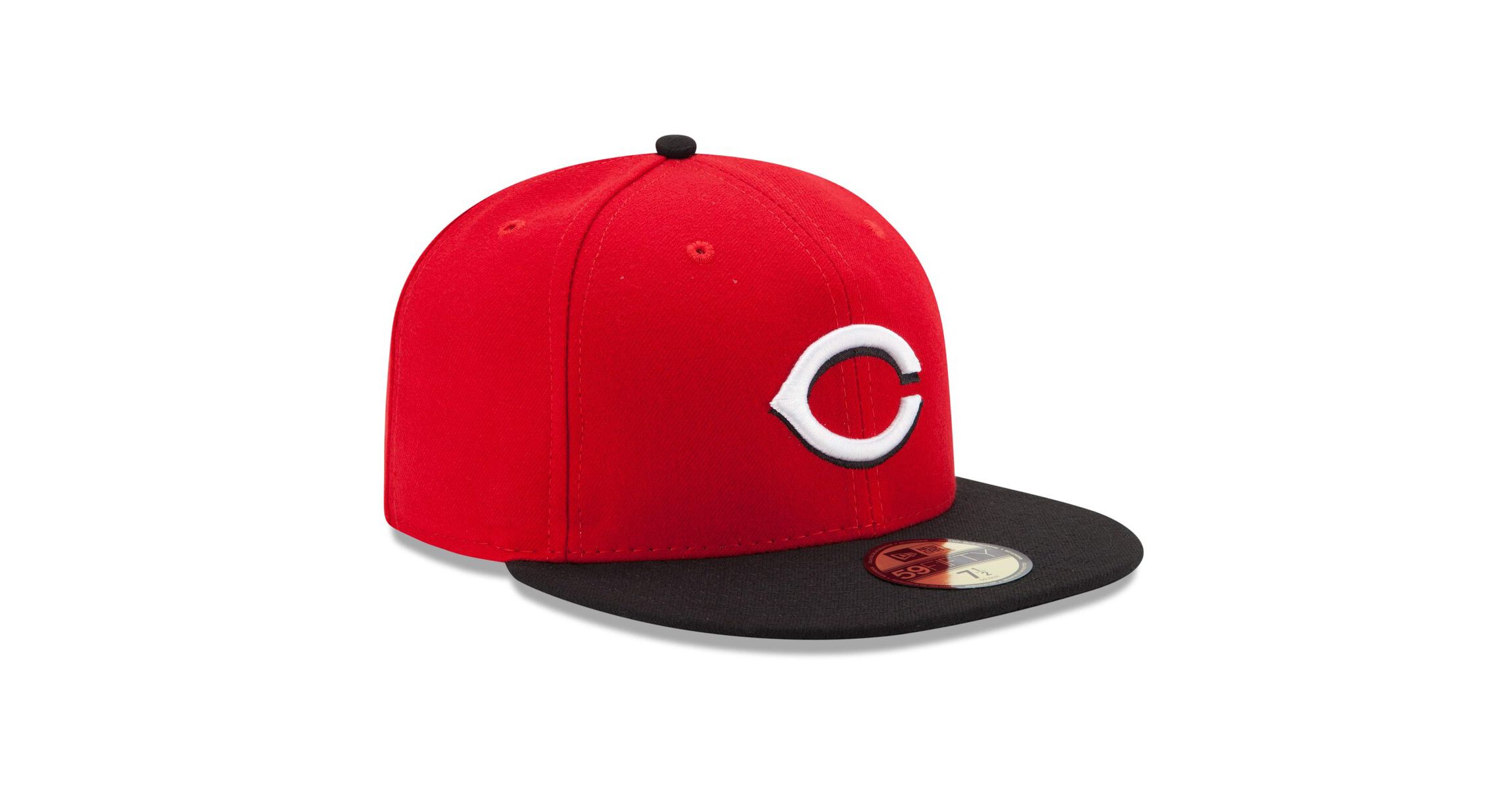 MLB Red/Black Cincinnati Reds Road Authentic Collection On-Field 59FIFTY Fitted Hat