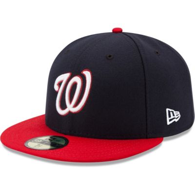 New Era Men's MLB Navy/Red Washington Nationals Alternate Authentic Collection On-Field 59FIFTY Fitted Hat
