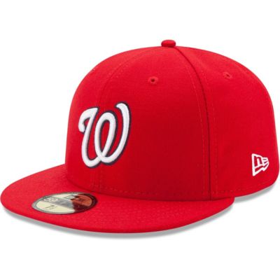 New Era Men's MLB Washington Nationals Game Authentic Collection On-Field 59FIFTY Fitted Hat, Red, 7 5/8
