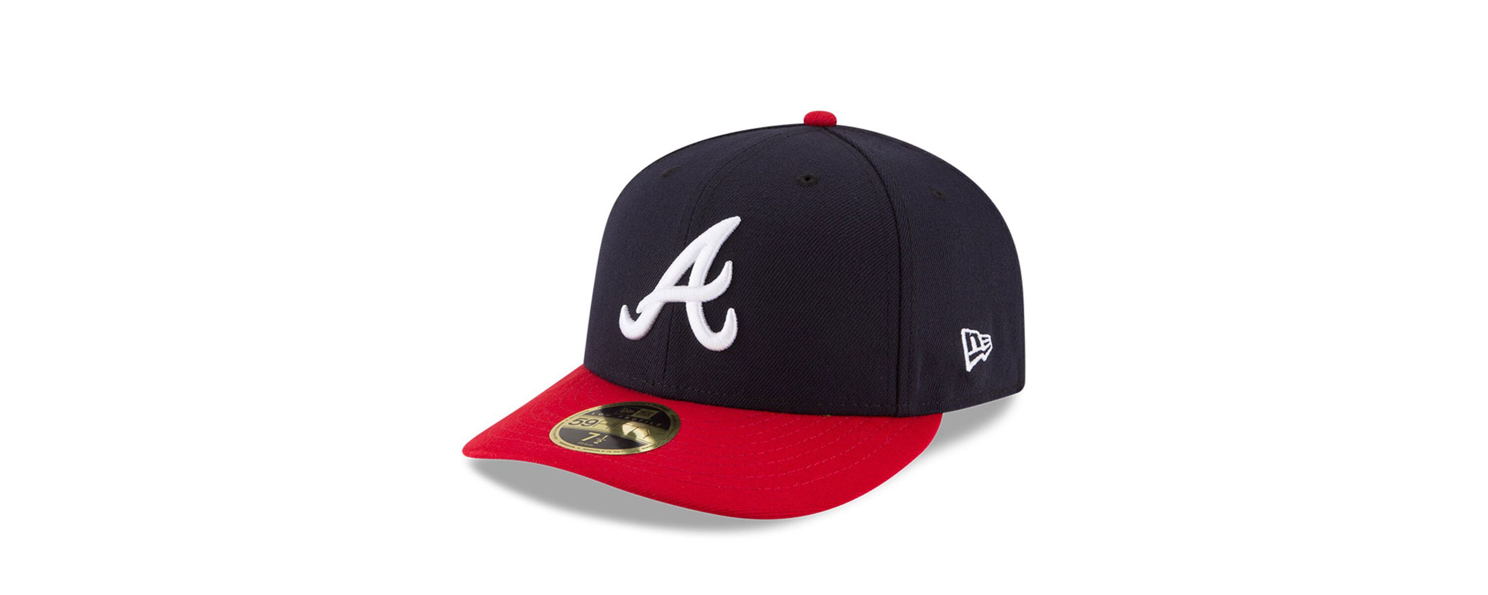 MLB Navy/Red Atlanta Braves Home Authentic Collection On-Field Low 59FIFTY Fitted Hat