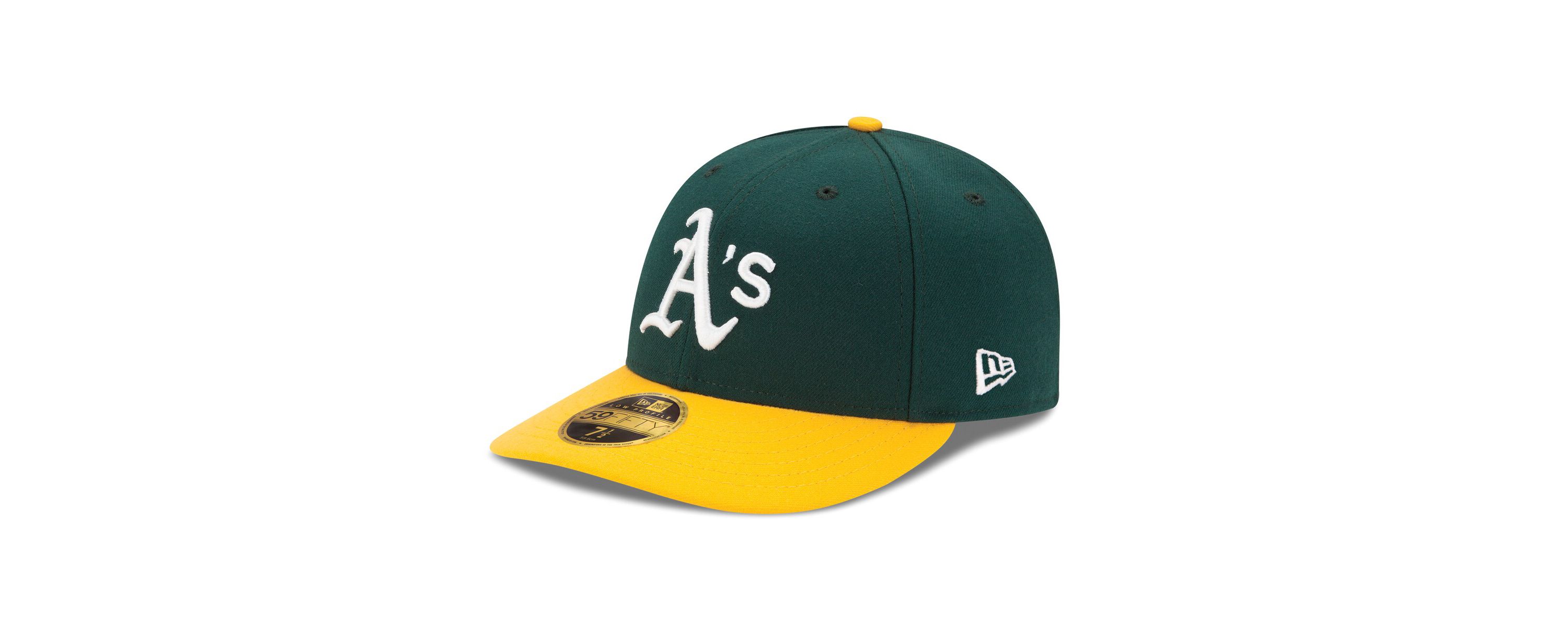 Oakland Athletics MLB Green/Yellow Athletics Home Authentic Collection On-Field Low 59FIFTY Fitted Hat