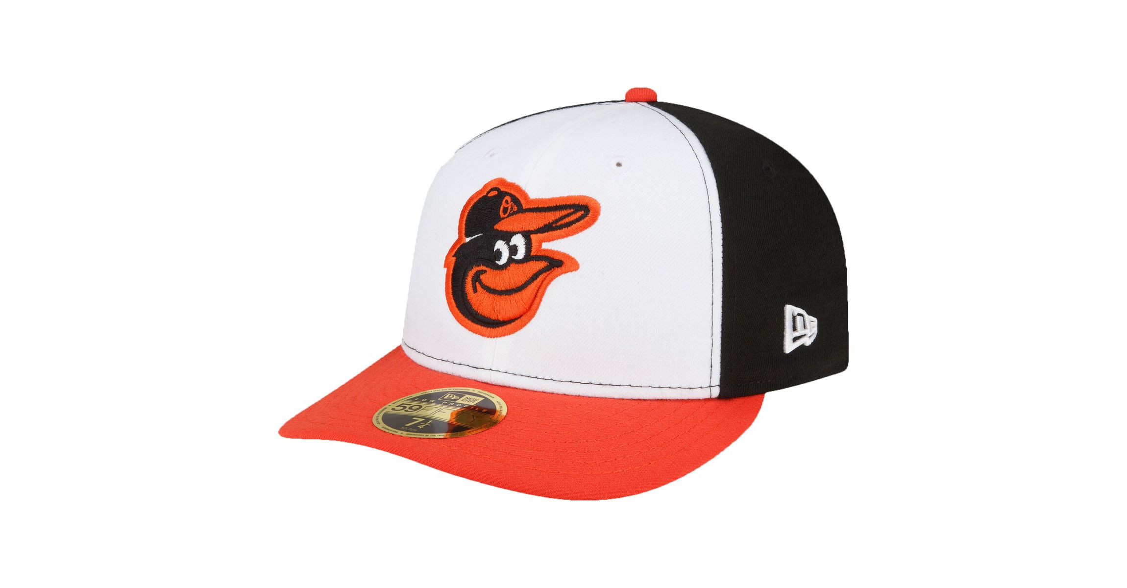 MLB White/Orange Baltimore Orioles Home Authentic Collection On-Field Low 59FIFTY Fitted Hat