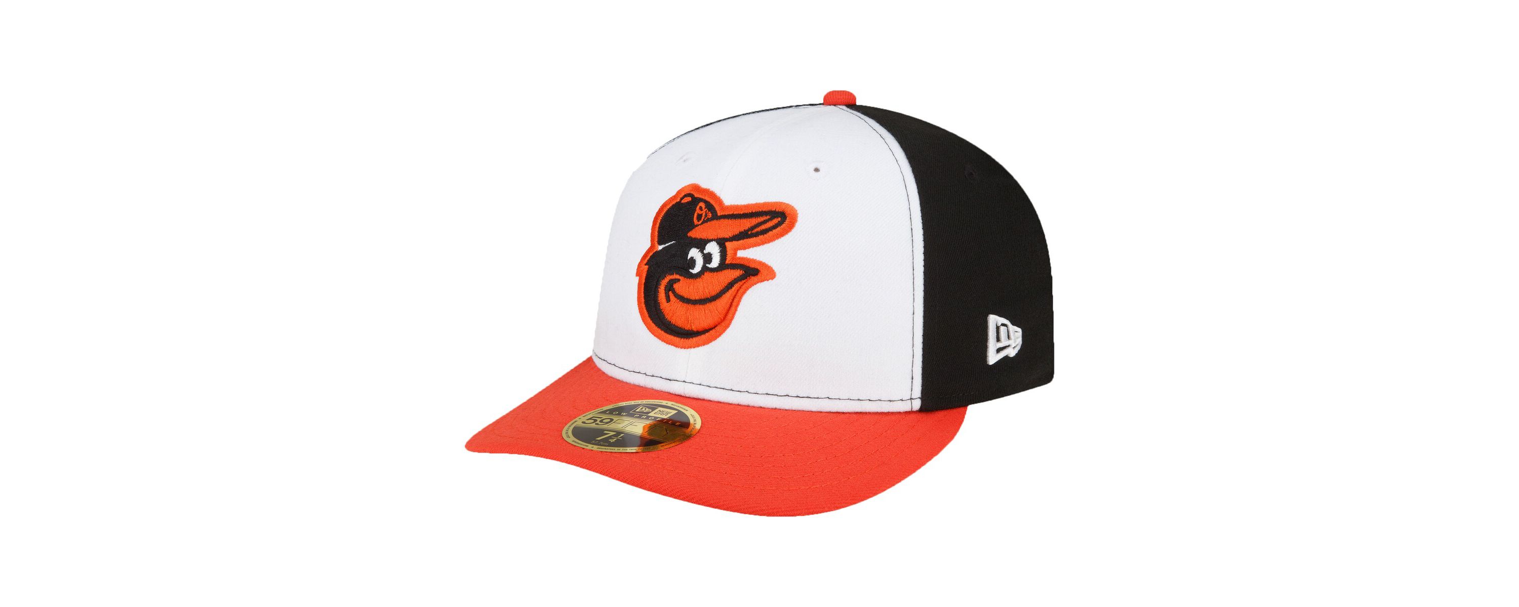 MLB White/Orange Baltimore Orioles Home Authentic Collection On-Field Low 59FIFTY Fitted Hat
