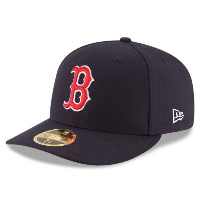 New Era Men's Boston Red Sox MLB Boston Sox Authentic Collection On Field Low Game 59FIFTY Fitted Hat, Navy Blue, 7 1/2