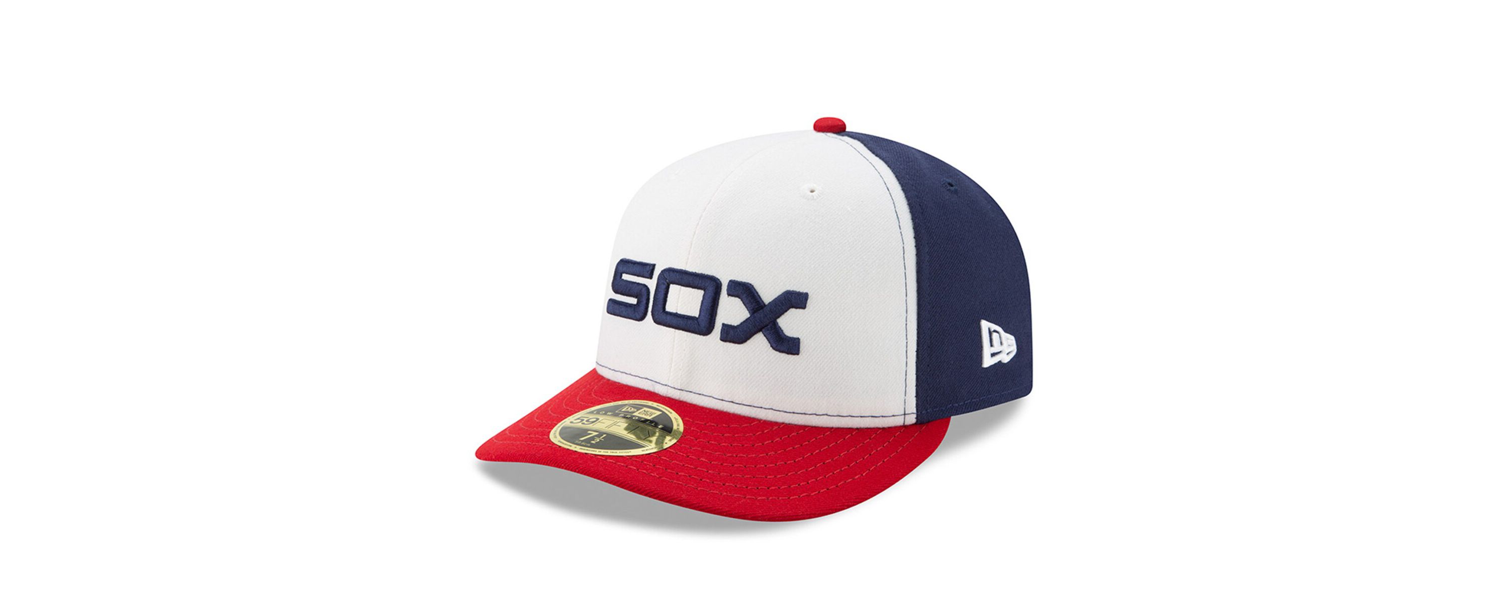 Chicago White Sox MLB White/Red Chicago Sox Alternate Authentic Collection On-Field Low 59FIFTY Fitted Hat