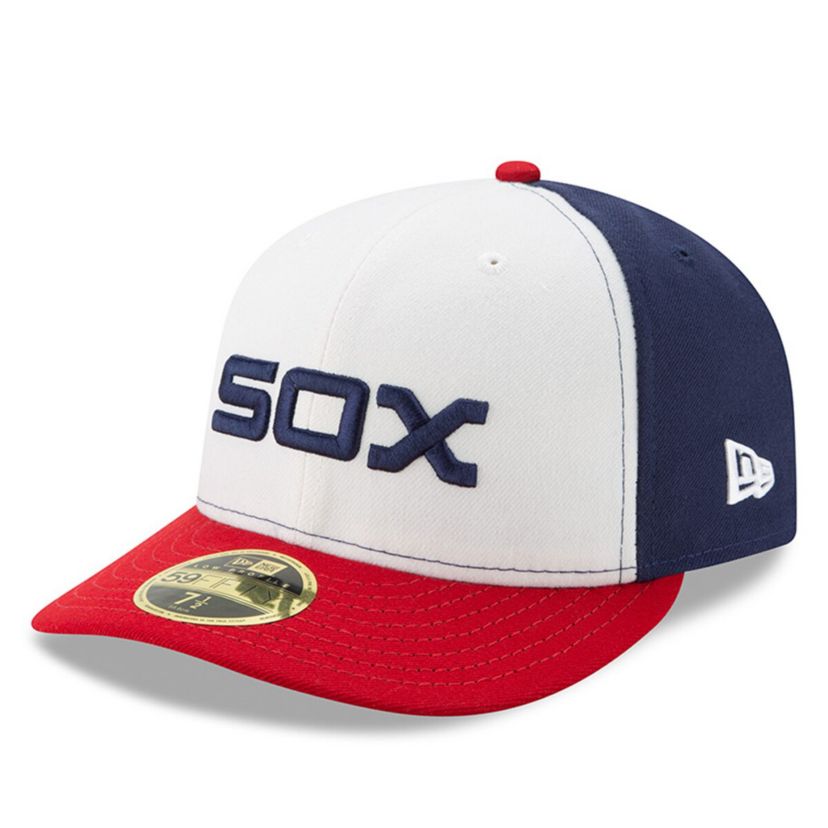 Chicago White Sox MLB White/Red Chicago Sox Alternate Authentic Collection On-Field Low 59FIFTY Fitted Hat