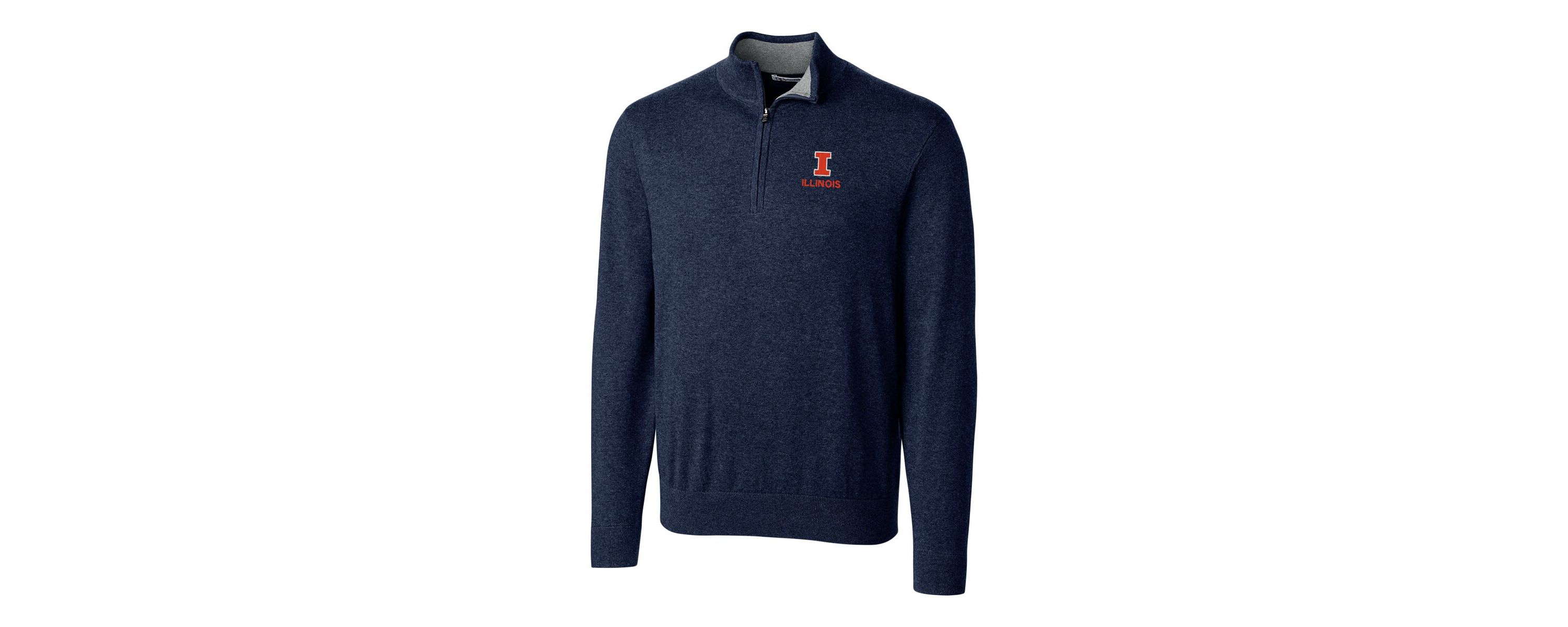 NCAA Illinois Fighting Illini Big & Tall Lakemont Half-Zip Jacket