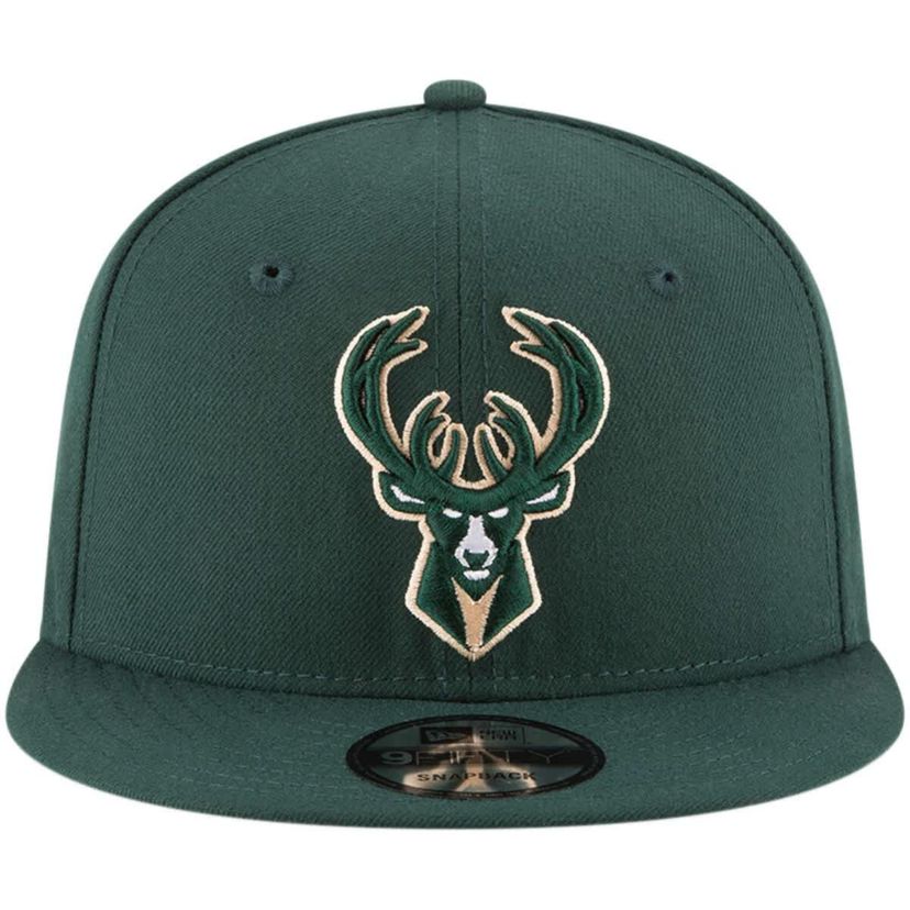 NBA Hunter Milwaukee Bucks Official Team Color 9FIFTY Snapback Hat