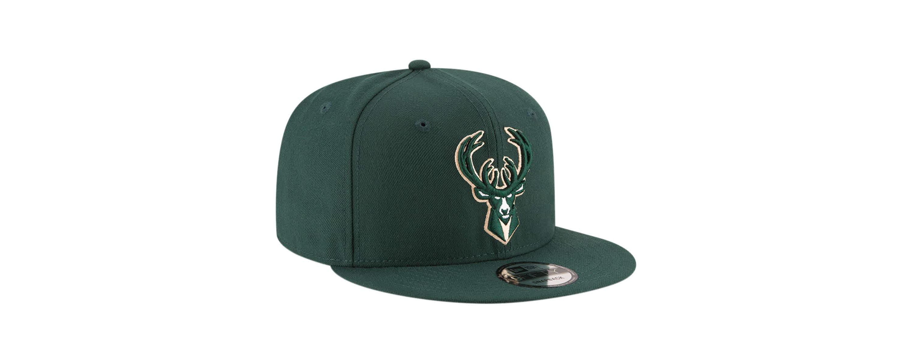 NBA Hunter Milwaukee Bucks Official Team Color 9FIFTY Snapback Hat