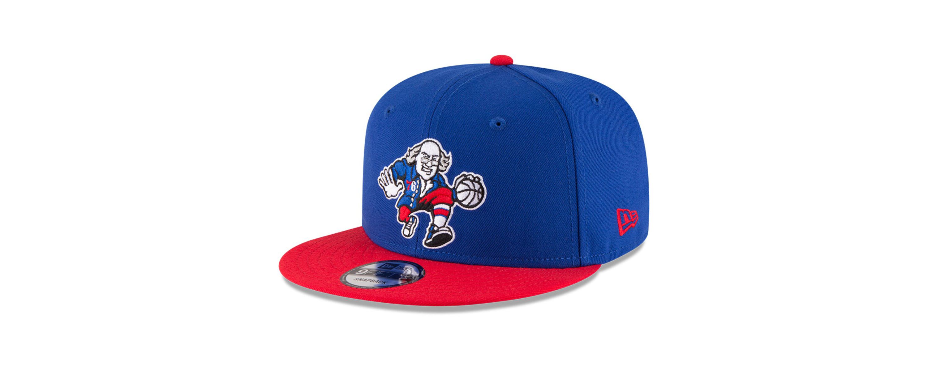 NBA Royal/Red Philadelphia 76ers 2-Tone 9FIFTY Adjustable Snapback Hat
